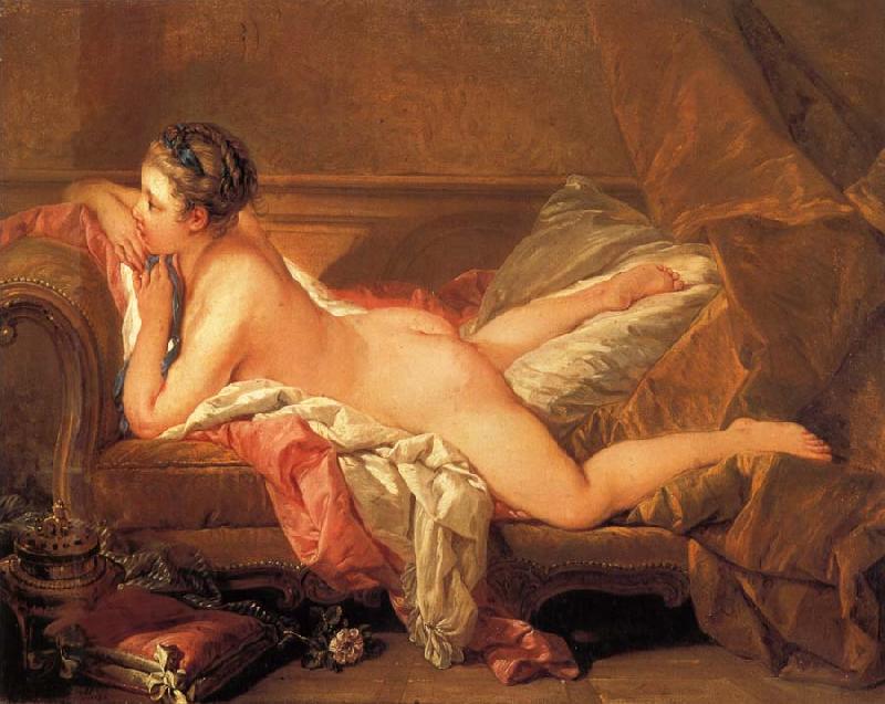 Francois Boucher Reclining Gril oil painting image